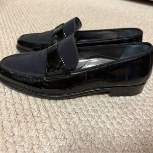 Cole Haan Patent Leather and Grosgrain Formal Loafers